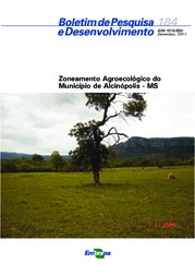 Thumbnail de Zoneamento agroecológico do Município de Alcinópolis - MS.