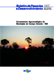 Thumbnail de Zoneamento agroecológico do Município de Campo Grande - MS.