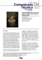 Thumbnail de Processamento de creme de leite de cabra padronizado pasteurizado.