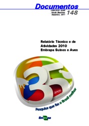 Thumbnail de Relatório técnico e de atividades 2010 Embrapa Suínos e Aves.
