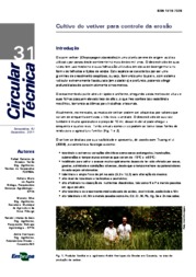 Thumbnail de Cultivo de vetiver para controle de erosão.