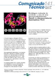 Thumbnail de Modelagem molecular de glucoronosiltransferase (gumK) de Gluconacetobacter diazotrophicus PAL5.