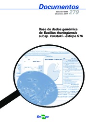 Thumbnail de Base de dados genômica de Bacillus thuringiensis subsp. kurstaki - estirpe S76.