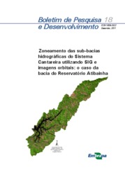 Thumbnail de Zoneamento das sub-bacias hidrográficas do sistema cantareira utilizando SIG e imagens orbitais: o caso da bacia do reservatório Atibainha.