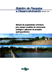 Thumbnail de Seleção de propriedades referência para compor modelos de restauração ecológica: aplicação de pesquisa quali-quantitativa.