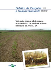Thumbnail de Valoração ambiental de serviço ecossistêmico da perda do solo no Município de Araras, SP.