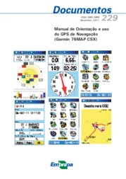 Thumbnail de Manual de orientação e uso do GPS de navegação (Garmin 76MAP CSX).