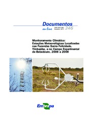 Thumbnail de Monitoramento climático: estações meteorológicas localizadas nas fazendas Santa Felicidade, Timbaúba e no Campo Experimental de Bebedouro em 2006 a 2008.