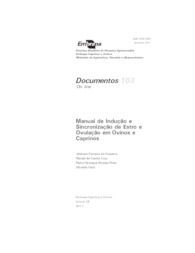 Thumbnail de Manual de sincronização e indução do estro e ovulação em ovinos e caprinos.