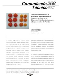 Thumbnail de Compostos bioativos e atividade antioxidante de pitangas em função de diferentes estádios de maturação e espaçamentos de plantio.
