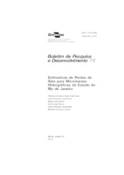 Thumbnail de Estimativas de perdas de solo para microbacias hidrográficas do Estado do Rio de Janeiro.