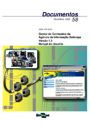 Thumbnail de Gestor de conteúdos da Agência de Informação Embrapa: versão 1.3: manual do usuário.
