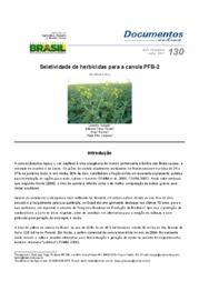 Thumbnail de Seletividade de herbicidas para a canola PFB-2.