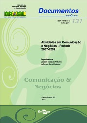Thumbnail de Atividades em comunicação e negócios - período 2007-2009.