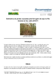 Thumbnail de Estimativa de perdas causadas pela ferrugem de soja no Rio Grande do Sul, safra 2010/11.