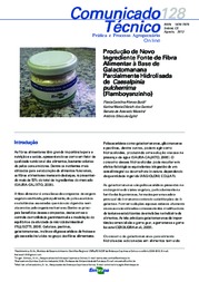 Thumbnail de Produção de novo ingrediente fonte de fibra alimentar à base de Galactomanana parcialmente hidrolisada de Caesalpinia pulcherrima (Flamboyanzinho).