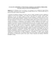 Thumbnail de Avaliação agronômica e seleção de acessos da leguminosa forrageira Stylosanthes guianensis em Mato Grosso do Sul.