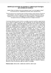 Thumbnail de Identificação de fontes de resistência à deterioração fisiológica pós-colheita em mandioca.