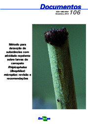 Thumbnail de Método para detecção de substâncias com atividade repelente sobre larvas do carrapato Rhipicephalus (Boophilus) microplus: revisão e recomendações.