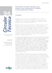 Thumbnail de Ocorrência de dano mecânico por impacto nas operações de colheita e pós-colheita de maçãs.