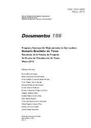 Thumbnail de Programa nacional de mejoramiento de gyr lechero - Sumario brasileño de toros - Resultado de prueba de progenie - 3ª prueba de preselección de toros - Mayo 2012.