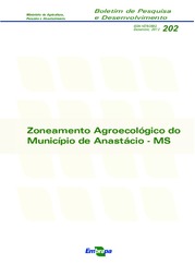 Thumbnail de Zoneamento agroecológico do Município de Anastácio - MS.
