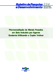 Thumbnail de Fitorremediação de metais pesados em solo induzido por agente quelante utilizando o capim vetiver.