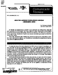 Thumbnail de Boletim agrometeorológico mensal - dezembro 2000.