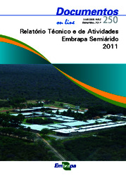Thumbnail de Relatório técnico e de atividades da Embrapa Semiárido 2011.