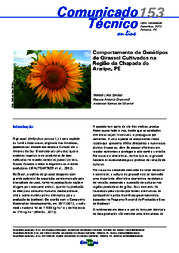 Thumbnail de Comportamento de genótipos de girassol cultivados na região da Chapada do Araripe, PE.