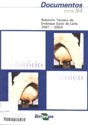 Thumbnail de Relatório técnico da Embrapa Gado de Leite 2001-2003.