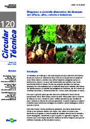 Thumbnail de Diagnose e controle alternativo de doenças em alface, alho, cebola e brássicas.