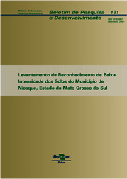 Thumbnail de Levantamento de reconhecimento de baixa intensidade dos solos do Município de Nioaque, Estado do Mato Grosso do Sul.