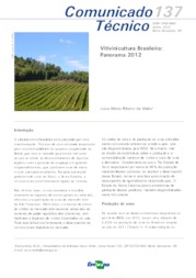 Thumbnail de Vitivinicultura brasileira: panorama 2012.