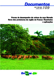 Thumbnail de Provas de desempenho de ovinos da raça Morada Nova dos produtores da região de Franca: resultados e aplicações.