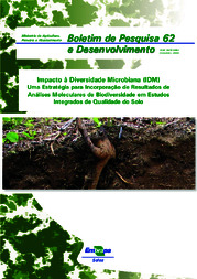 Thumbnail de Impacto à diversidade microbiana (IDM): uma estratégia para incorporação de resultados de análises moleculares de biodiversidade em estudos integrados de qualidade do solo.