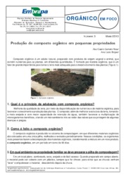 Thumbnail de Produção de composto orgânico em pequenas propriedades.