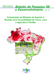 Thumbnail de Comparação de métodos de suporte à decisão para favorabilidade de terras para a agricultura familiar.