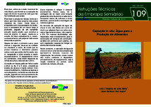 Thumbnail de Captação in situ: água para a produção de alimentos.