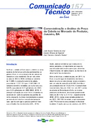 Thumbnail de Comercialização e análise do preço da cebola no mercado do produtor, Juazeiro, BA.