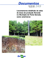 Thumbnail de Levantamento detalhado de solos de áreas de produção florestal no Município de Ponte Serrada, oeste catarinense.