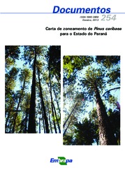 Thumbnail de Carta de zoneamento de Pinus caribaea para o Estado do Paraná.
