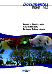 Thumbnail de Relatório técnico e de atividades 2012 Embrapa Suínos e Aves.