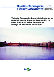 Thumbnail de Variação temporal e espacial de parâmetros de qualidade de água no reservatório de Barra Bonita/SP, como subsídio ao manejo da bacia de contribuição.