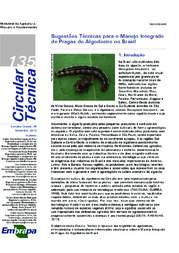 Thumbnail de Sugestões Técnicas para o Manejo Integrado de Pragas do Algodoeiro no Brasil.