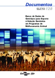 Thumbnail de Banco de dados de genótipos para suporte à seleção genômica em programas de melhoramento animal.