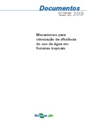Thumbnail de Mecanismos para otimização da eficiência do uso da água em fruteiras tropicais.