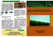 Thumbnail de Espaçamento e profundidade do sistema de irrigação por gotejamento subsuperficial em cultivo de cana-de-açúcar.