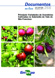 Thumbnail de Principais variedades de aceroleiras cultivadas no Submédio do Vale do São Francisco.