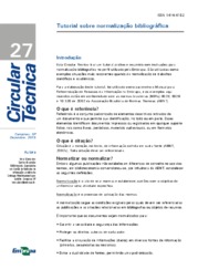 Thumbnail de Tutorial sobre normalização bibliográfica.